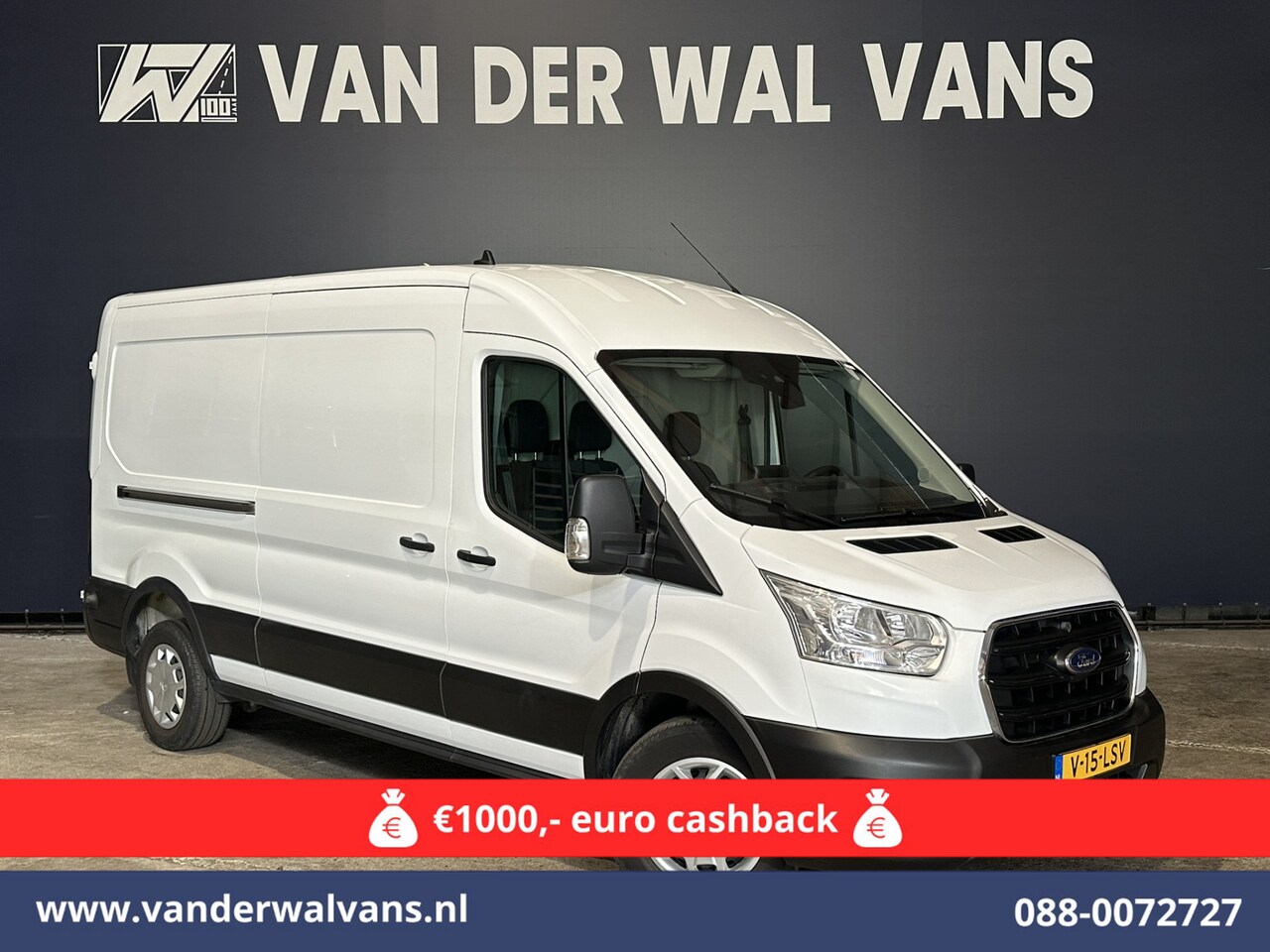 Ford Transit - 2.0 TDCI 131pk L3H2 Euro6 Airco | Camera | Navigatie | Apple Carplay | Stoelverwarming Cru - AutoWereld.nl
