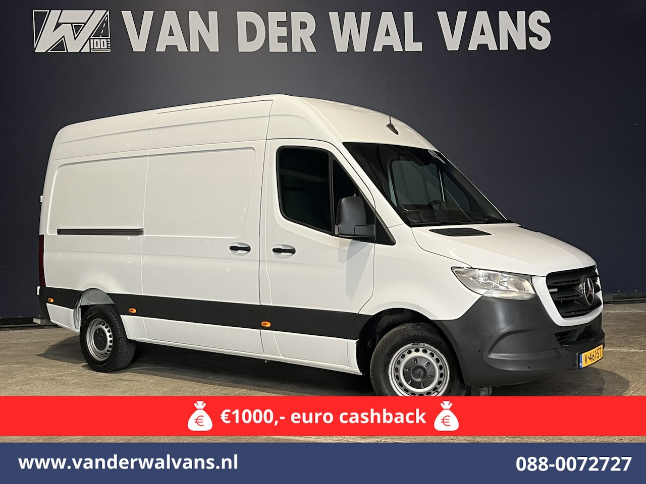 Mercedes-Benz Sprinter - 316 CDI 163 pk L2H2 Euro6 Airco | 2800kg Trekhaak | Camera | Apple Carplay | Parkeersensor - AutoWereld.nl