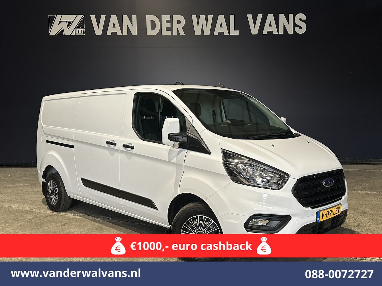 Ford Transit Custom - 2.0 TDCI 130pk L2H1 Euro6 ** Airco | LED | Cruisecontrol | Verwarmde voorruit | Parkeersen - AutoWereld.nl