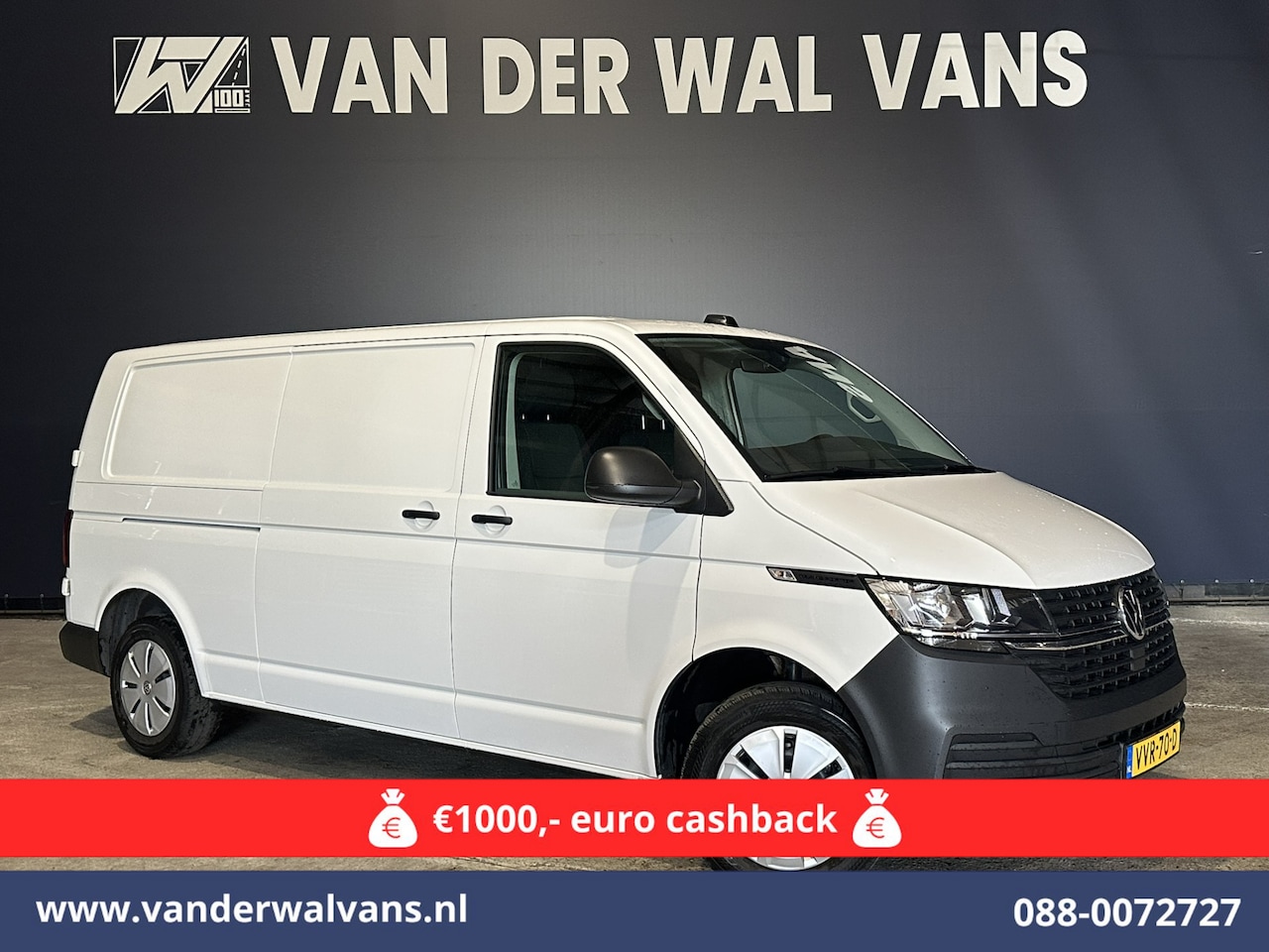 Volkswagen Transporter - 2.0 TDI L2H1 Euro6 *Rijklaar Direct Rijden* Airco | Navigatie | Apple Carplay | Android Au - AutoWereld.nl