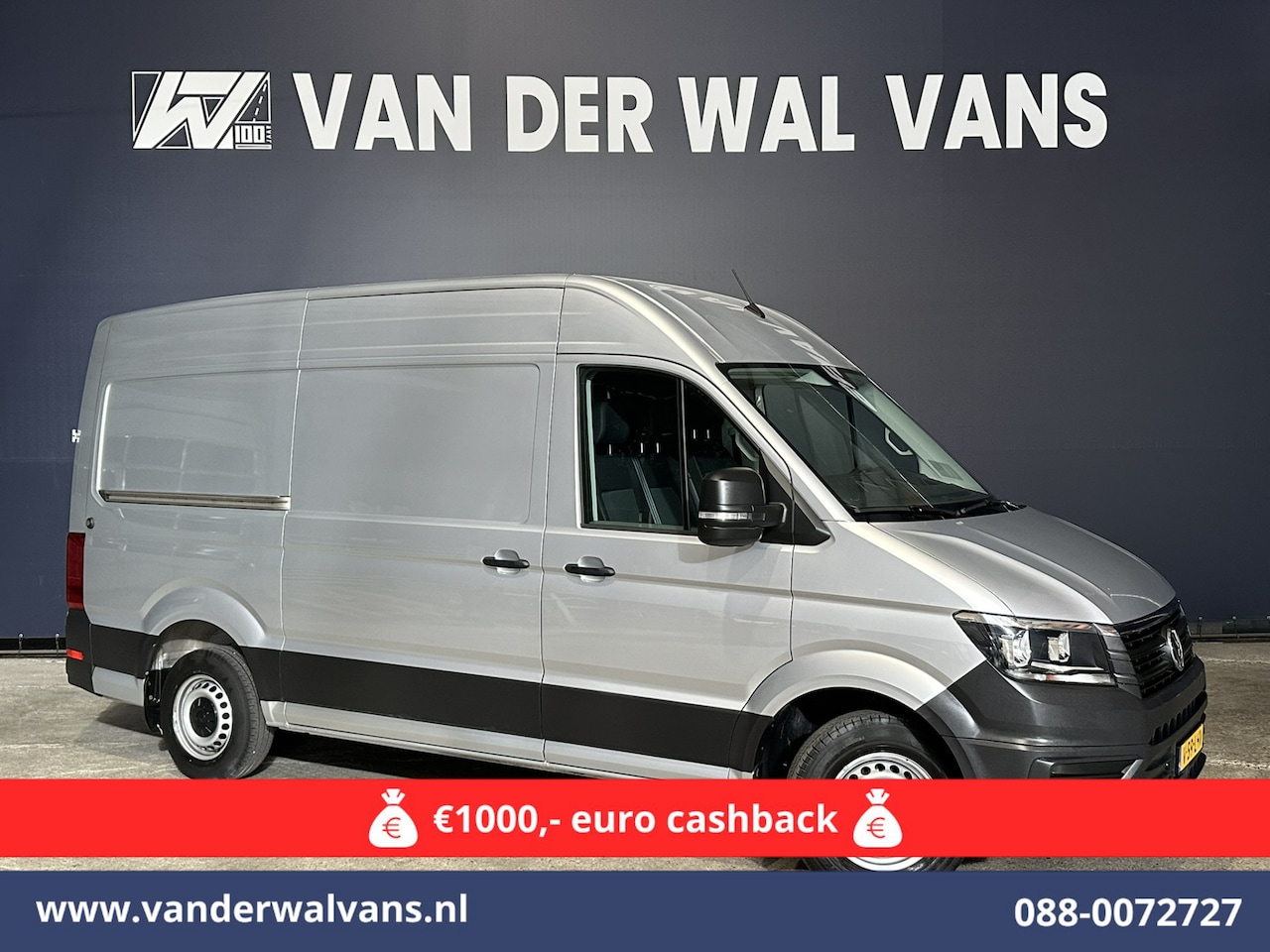 Volkswagen Crafter - 2.0 TDI 141pk L3H3 L2H2 Euro6 Airco | Camera | Apple Carplay | Cruisecontrol | Chauffeurss - AutoWereld.nl