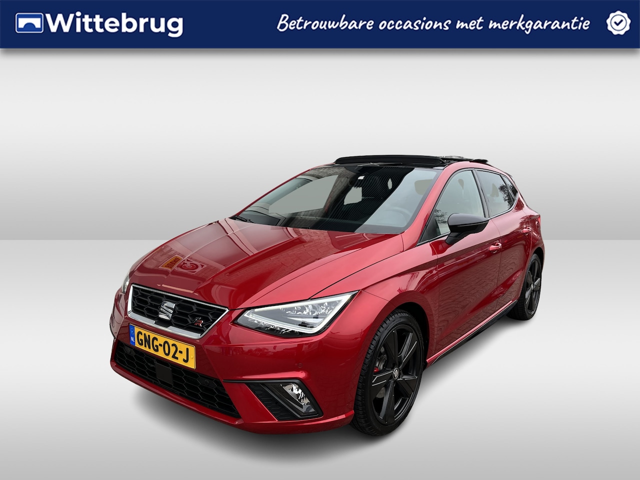 SEAT Ibiza - 1.0 TSI FR Black Edition / AUTOMAAT/ BEATS AUDIO/ PANO/ DCC/ CAMERA/ PARK. SENSOREN/ LEDER - AutoWereld.nl