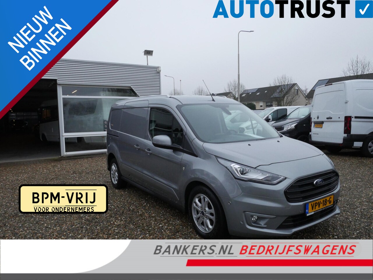 Ford Transit Connect - 1.5 EcoBlue 120PK, L2, Limited, Automaat, 2 x Schuifdeur, Zeer complete auto - AutoWereld.nl