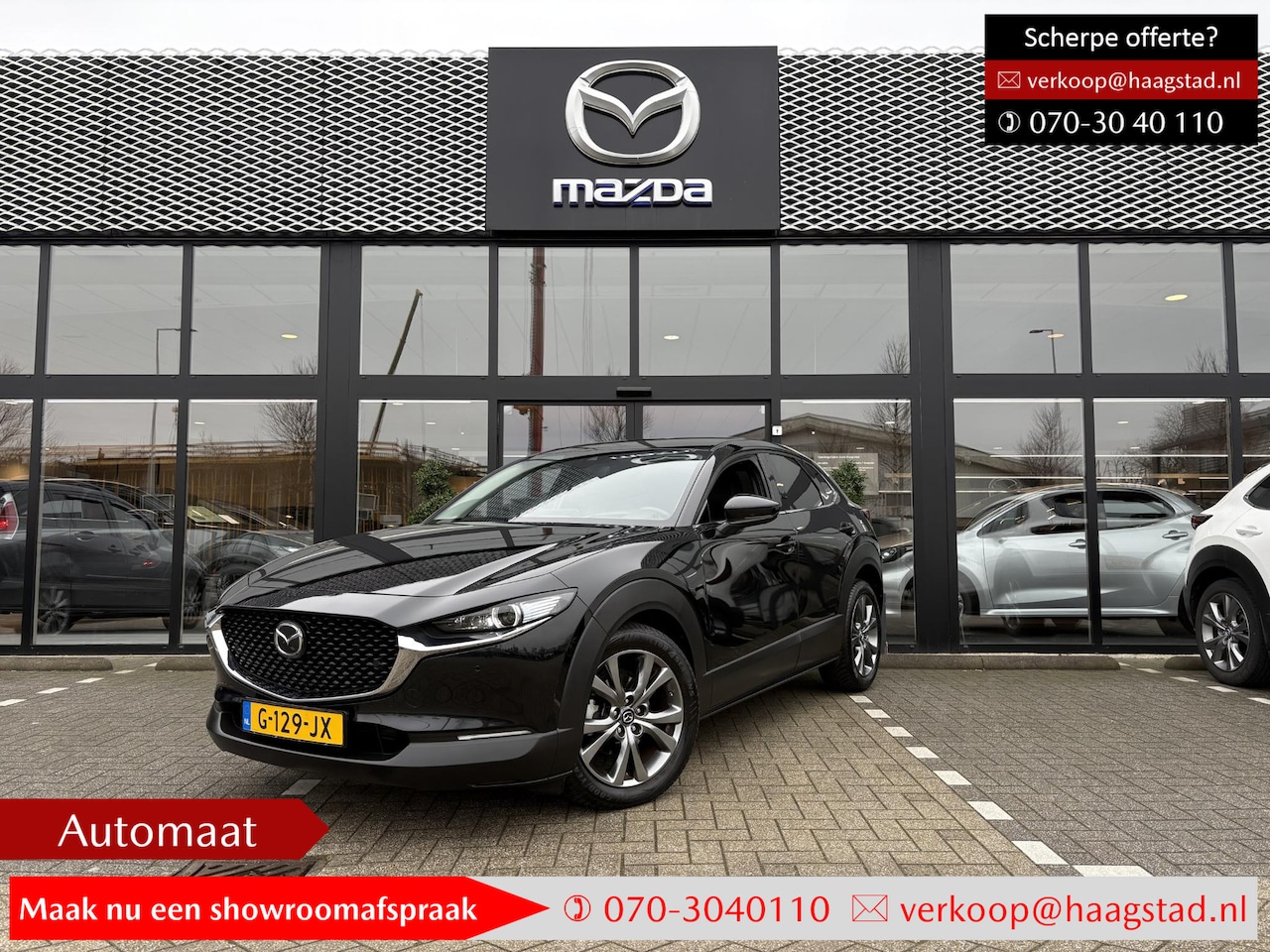 Mazda CX-30 - 2.0 e-SkyActiv-X M Hybrid Luxury Dealer onderhouden / All-season banden - AutoWereld.nl