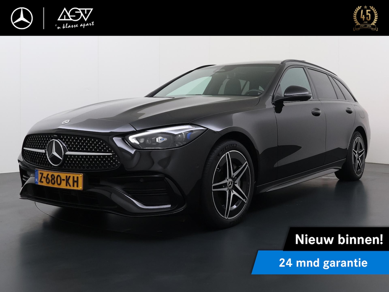 Mercedes-Benz C-klasse Estate - 300 e AMG Line Panoramadak, wegklapbare trekhaak, Burmester surround, Carbon sierdelen, Ni - AutoWereld.nl