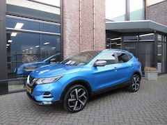 Nissan Qashqai - 1.6 163pk DIG-T Tekna 19 inch / panoramdak / bekleding leer / navigatie / 360 camera / tre