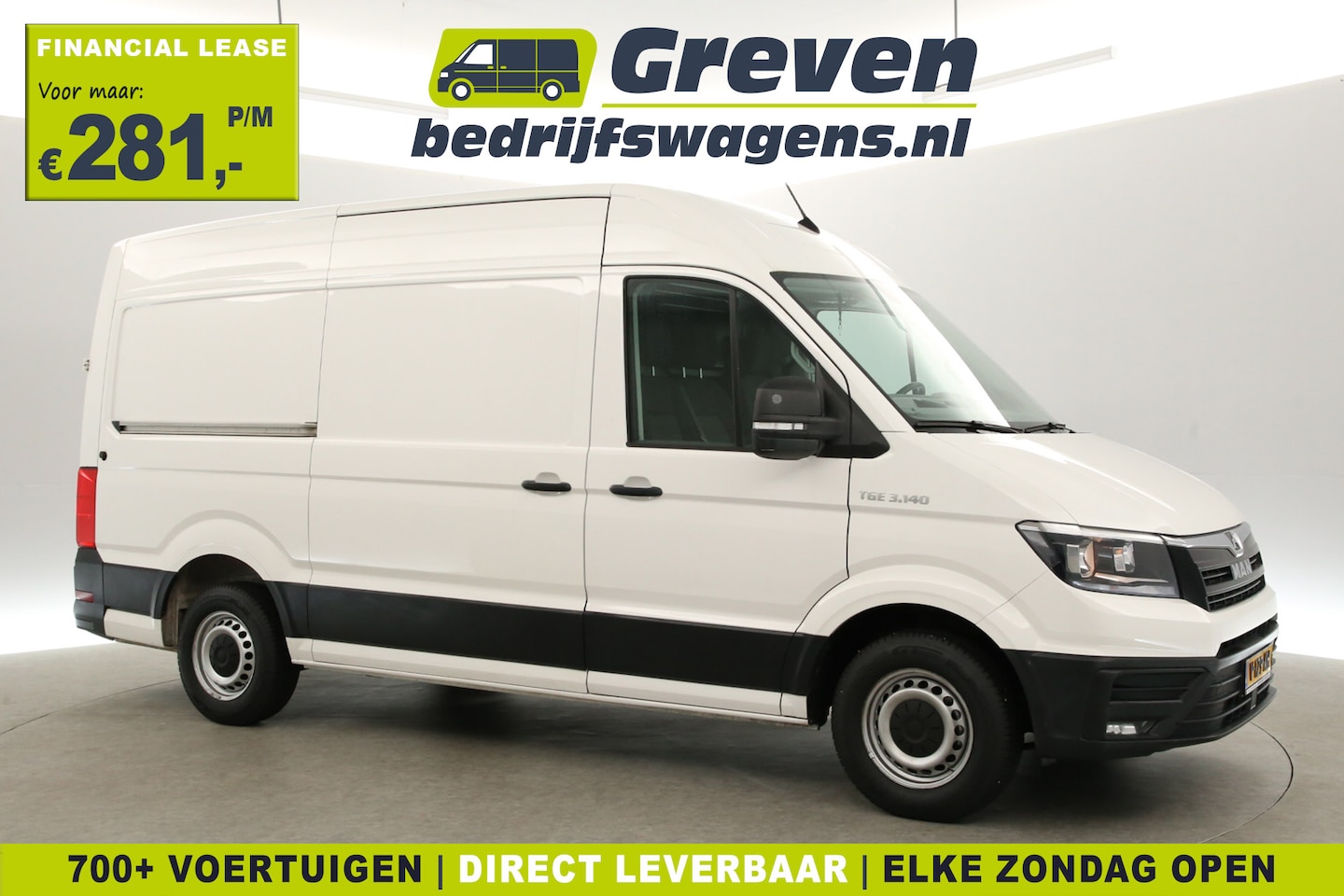 Volkswagen Crafter - MAN TGE 2.0 TDI 140PK L3H3 | 3000KG Trekgew. | Trekh. | Airco | 3-Zits | Cruise | Carplay - AutoWereld.nl