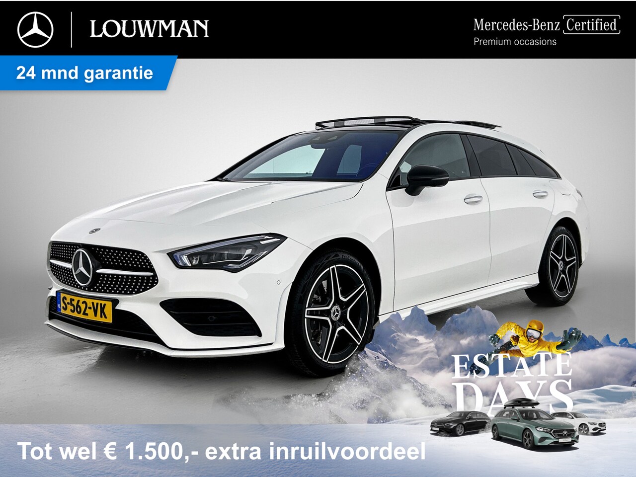 Mercedes-Benz CLA-klasse Shooting Brake - 250 e AMG Line | Panoramadak | 360°-camera | Nightpakket | Multibeam led | Sfeerverlichti - AutoWereld.nl