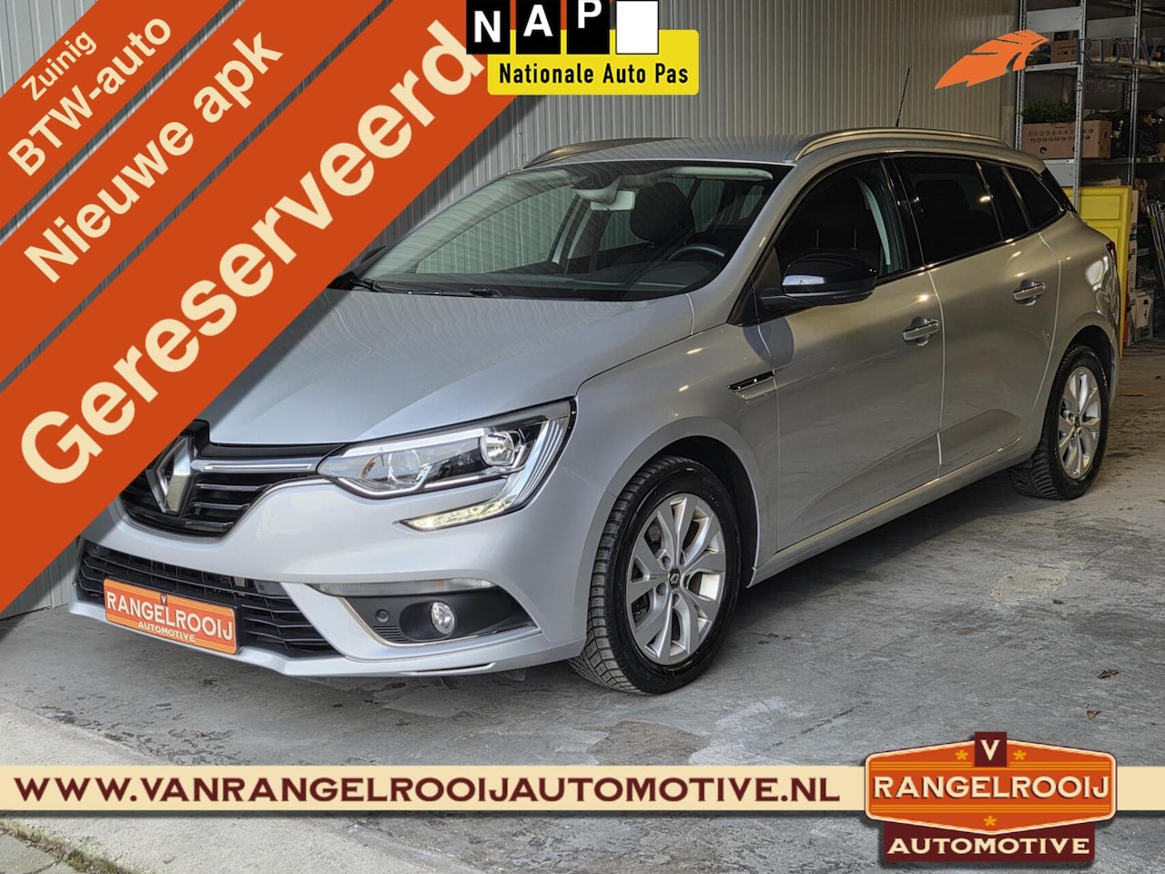 Renault Mégane Estate - 1.3 TCe Limited 1.3 TCe Limited, stoelverw., clima, cruise, keyless, 16" lmv - AutoWereld.nl