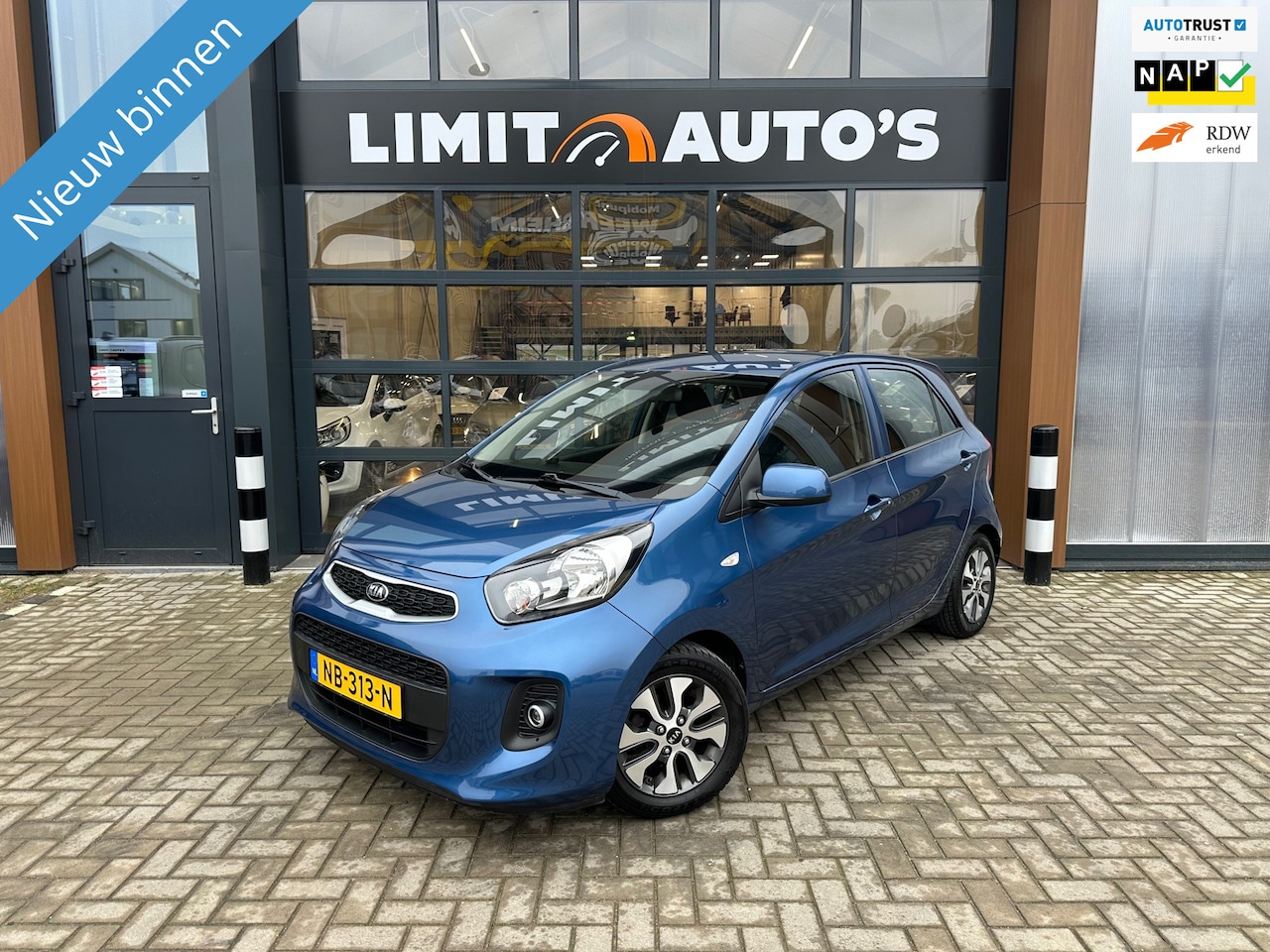 Kia Picanto - 1.0 CVVT EconomyPlusLine 1e.eig/Airco/Navi/Camera/Lmv/Nap/Apk - AutoWereld.nl