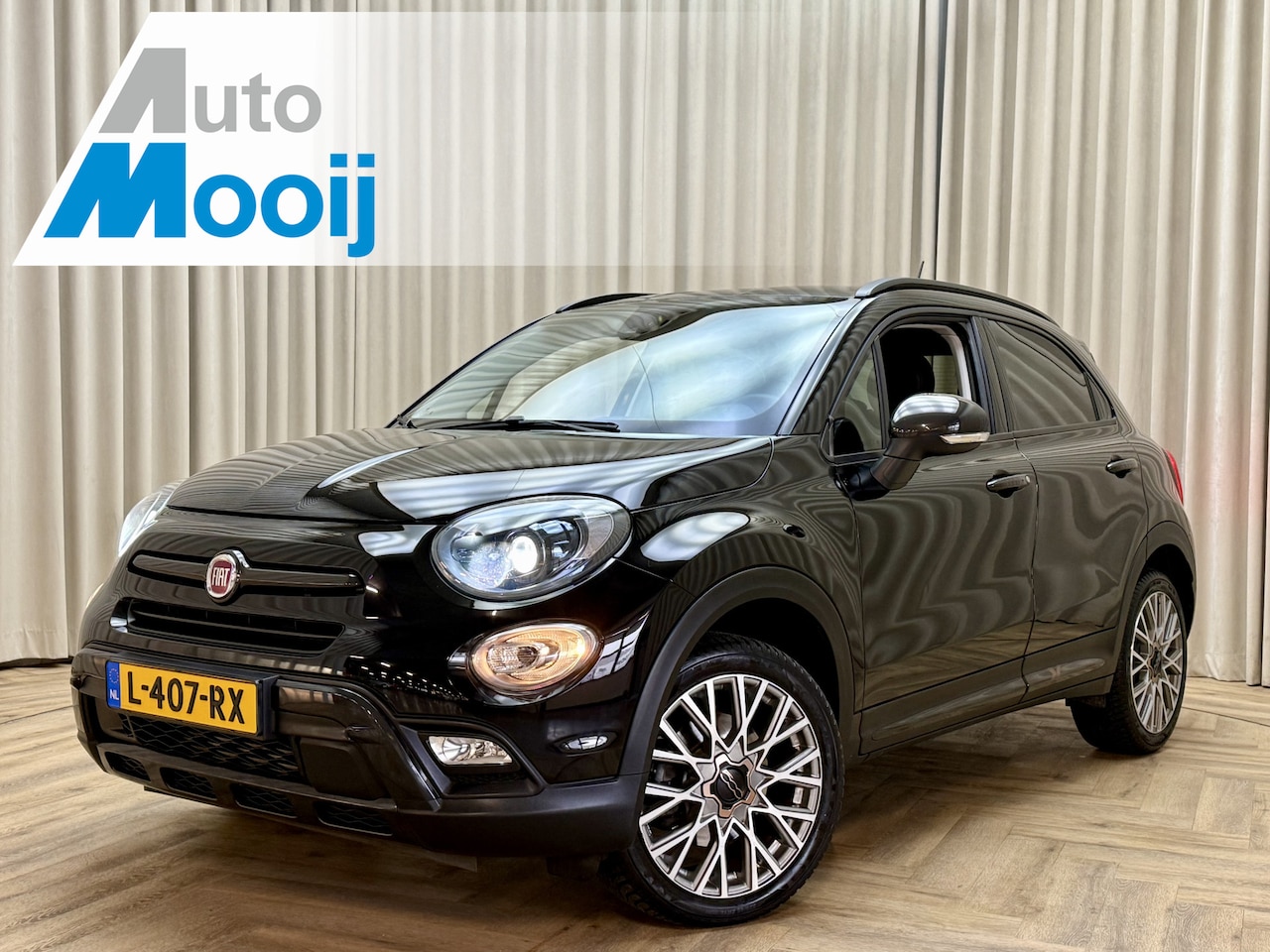 Fiat 500 X Cross - 1.4 Turbo MultiAir Cross Adaptive Cruise / Keyless / Carplay / 1/2 Leder / Navigatie / ECC - AutoWereld.nl