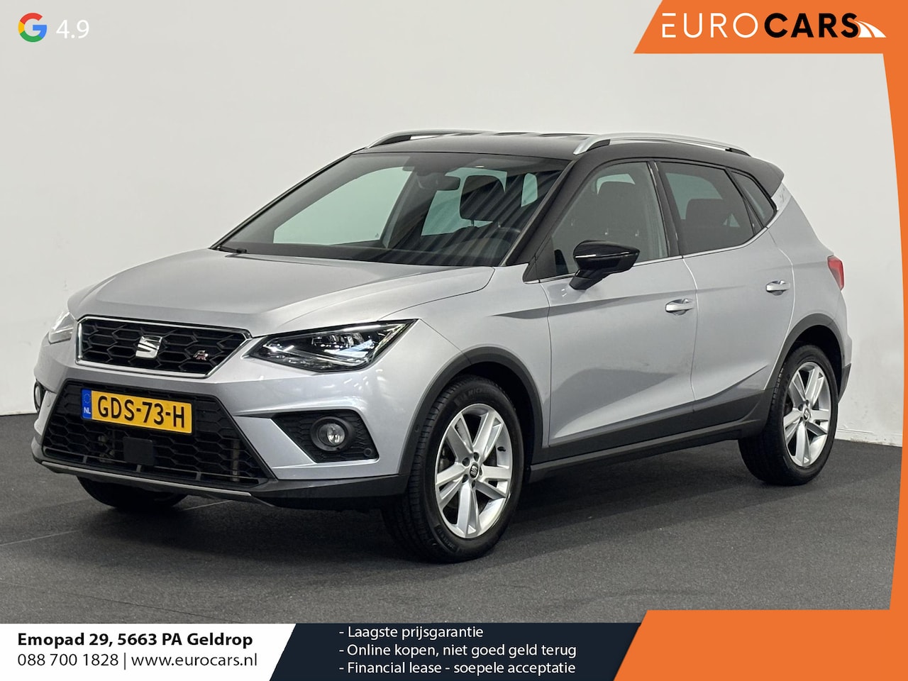 SEAT Arona - 1.0 TSI 110pk DSG FR Navigatie Apple Carplay/Android Auto Camera Parkeersensoren Adaptive - AutoWereld.nl