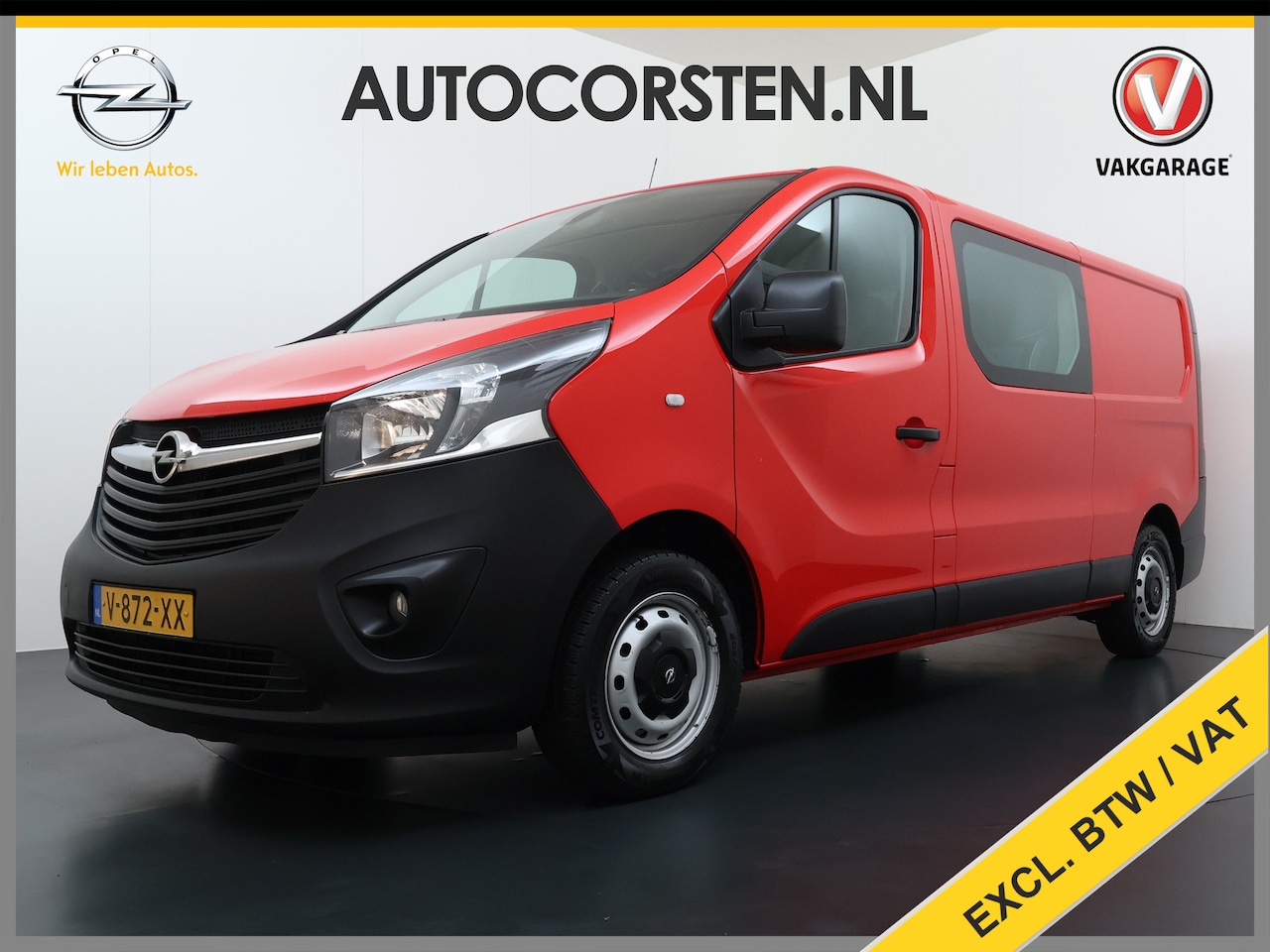 Opel Vivaro - D126pk L2H1 D. C Dubbele Cabine Euro 6 Navi Airco Trekhaak Camera Cruise Control Bluetooth - AutoWereld.nl