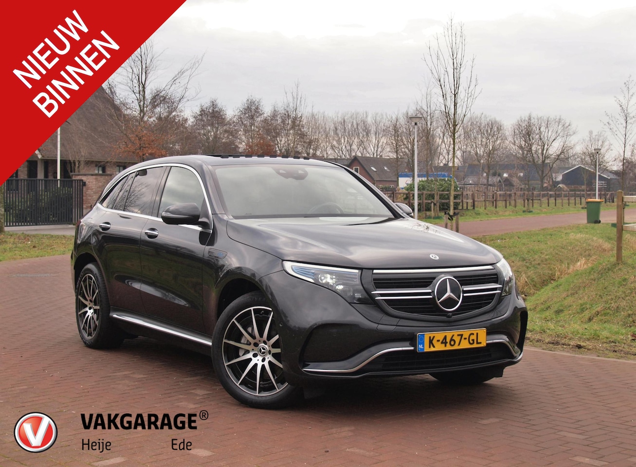 Mercedes-Benz EQC - 400 4MATIC Business Solution AMG 80 kWh | Panoramadak | Trekhaak | Sfeerverlichting | Came - AutoWereld.nl