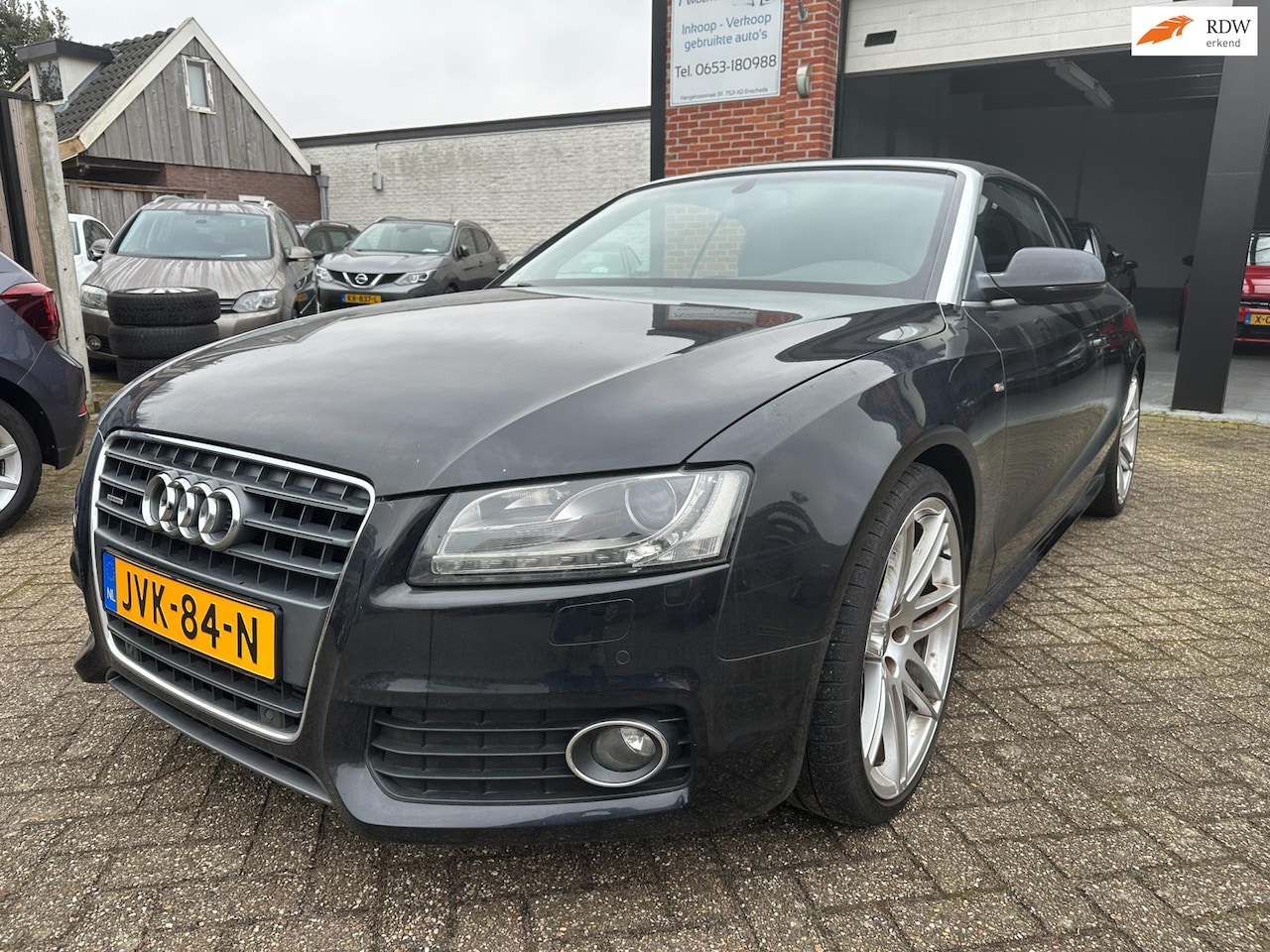 Audi A5 Cabriolet - 2.0 TFSI quattro S Line CLIMA-NAVI-PDC-LEDER-CRUISE - AutoWereld.nl