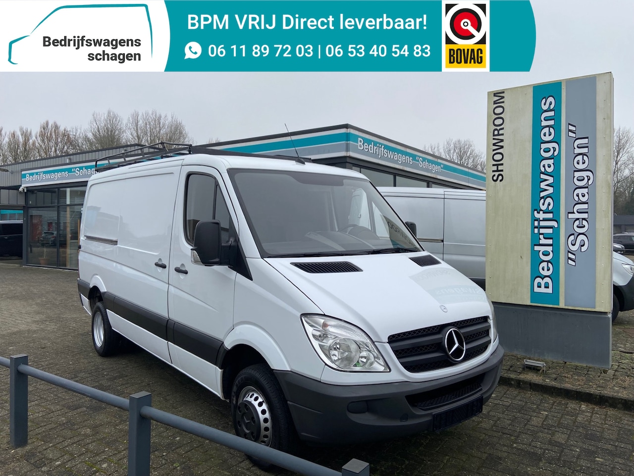 Mercedes-Benz Sprinter - 513 CDI L2H1 NAP | Dubbel lucht | Airco | Imperiaal + Ladder - AutoWereld.nl