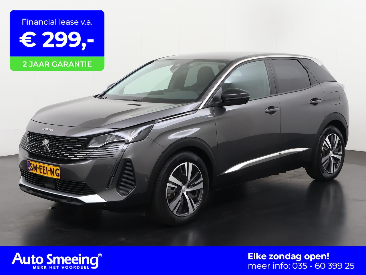 Peugeot 3008 - 1.6 HYbrid 225 Allure Pack | Blind spot | Camera | Carplay | Zondag Open! - AutoWereld.nl