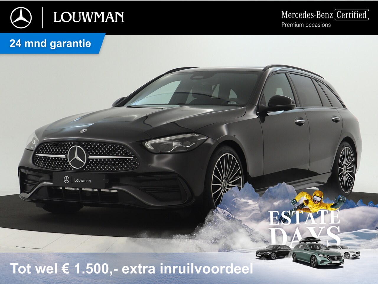 Mercedes-Benz C-klasse Estate - 180 Star Edition AMG Line | Nightpakket | Trekhaak | Parkeerpakket met achteruitrijcamera - AutoWereld.nl