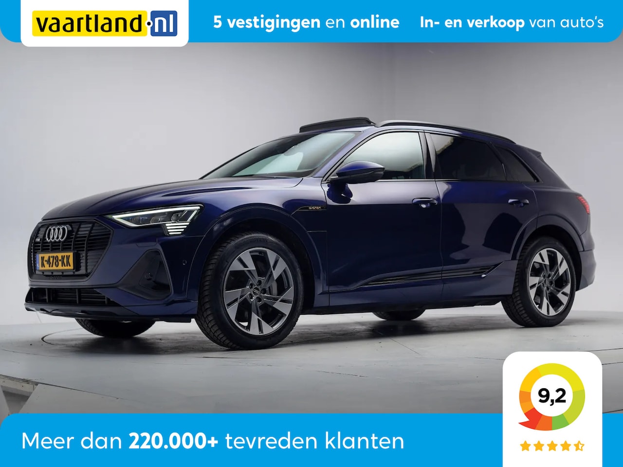 Audi e-tron - 50 Quattro S-line SOH 92.4% [ panorama trekhaak luchtvering memory seats ] - AutoWereld.nl