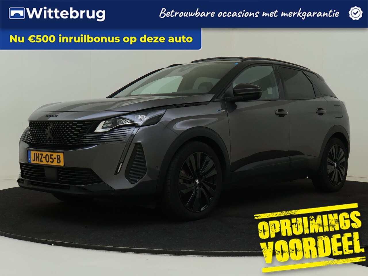 Peugeot 3008 - 1.6 HYbrid 225 GT OPEN DAK / FOCAL / PACK BLACK - AutoWereld.nl