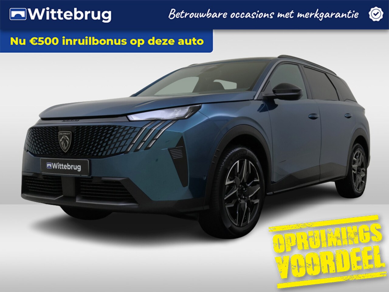 Peugeot 5008 - 1.2 Hybrid 136 Allure | 7 zits | LED voor & achterlichten | 360 graden camera | Adaptive c - AutoWereld.nl