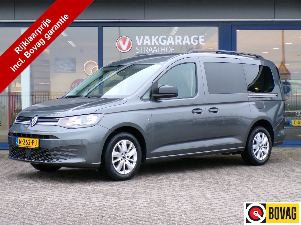 Volkswagen Caddy Maxi - 1.5 TSI 7p, Trekhaak / Navigatie / Climate Control / Sensoren / Stoelverwarming / Cruise C - AutoWereld.nl