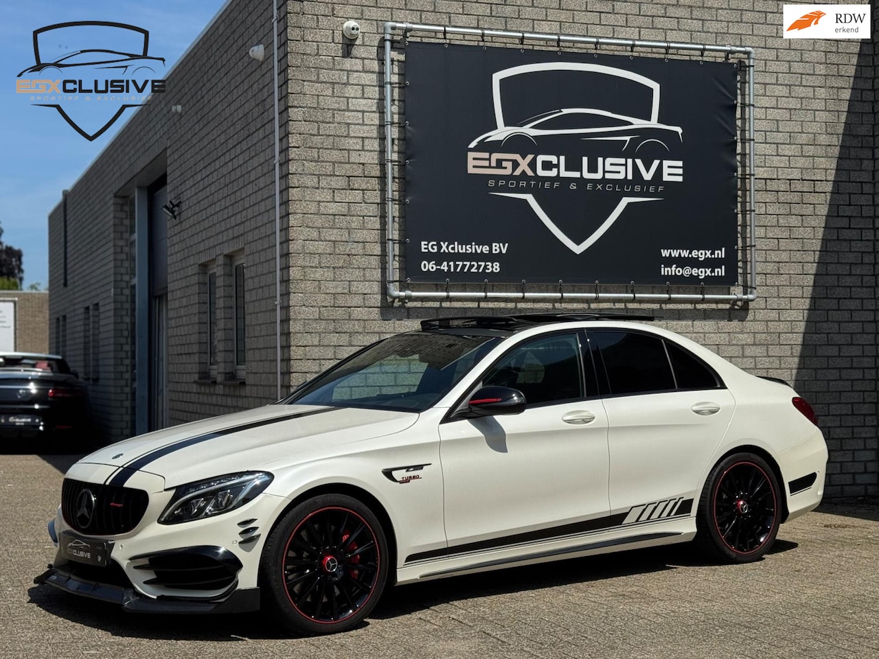 Mercedes-Benz C-klasse - C43 AMG 4MATIC PANO | KEYLESS | BLINDSPOT | HEADUP | CARBON | BURMESTER | STOELVERWARMING - AutoWereld.nl