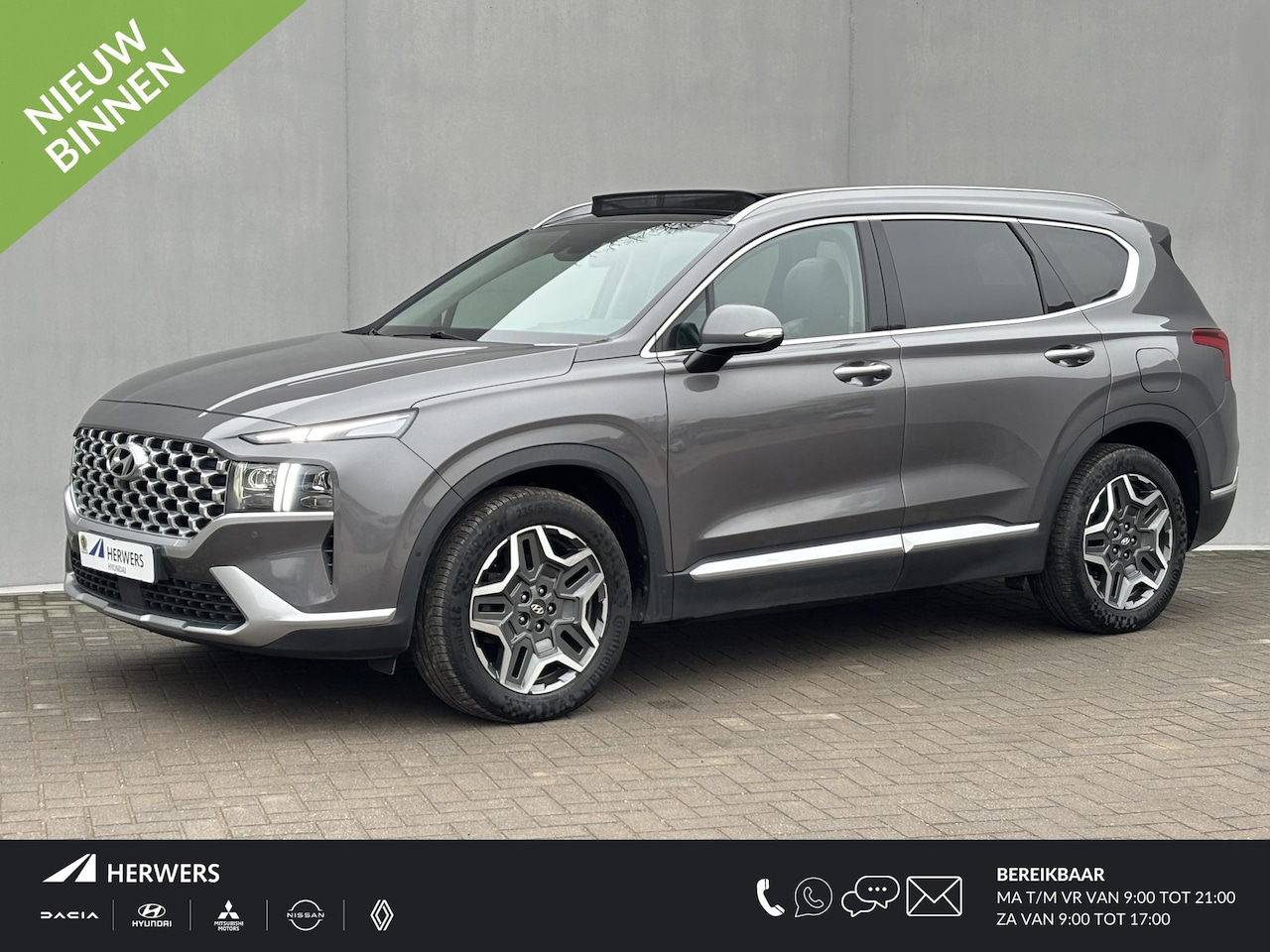 Hyundai Santa Fe - 1.6 T-GDI PHEV Premium Sky / Dealer Onderhouden / Fabrieksgarantie tot 11-2027 /Lederen in - AutoWereld.nl