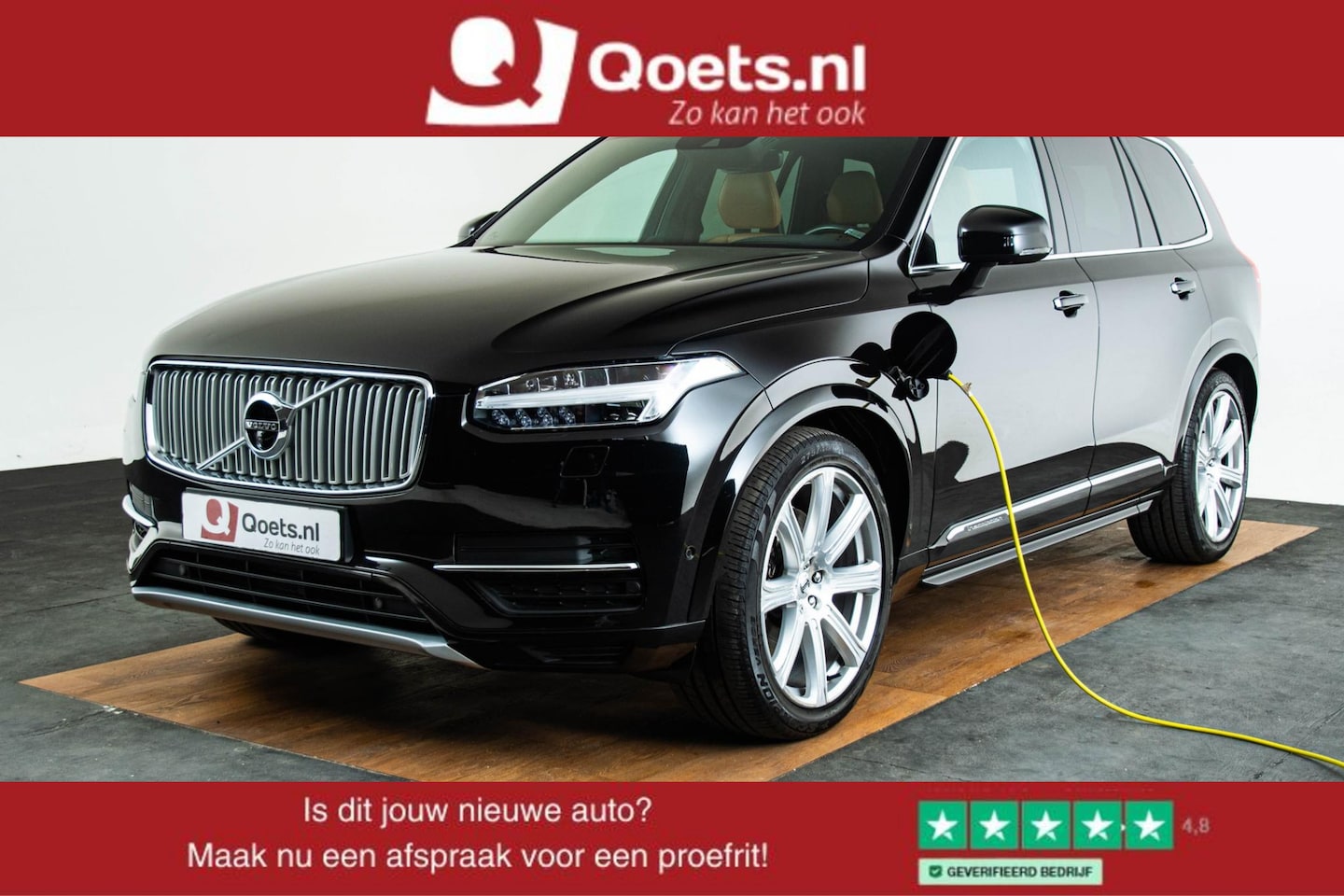 Volvo XC90 - 2.0 T8 Twin Engine AWD Inscription Head up - B&W - Parkeerverwarming met timer - Zonnesche - AutoWereld.nl