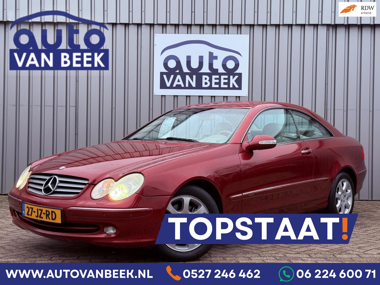 Mercedes-Benz CLK-klasse Coupé - 320 Elegance|Stoelverwarming|Trekhaak - AutoWereld.nl