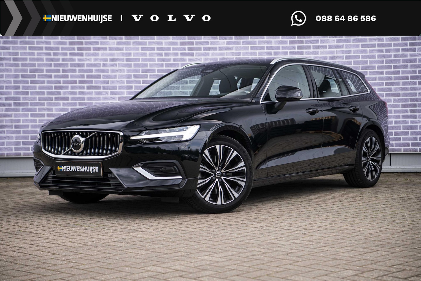 Volvo V60 - 2.0 B3 Plus Bright | Trekhaak | Adaptieve Cruise Control | Google Navigatie | Lederen bekl - AutoWereld.nl