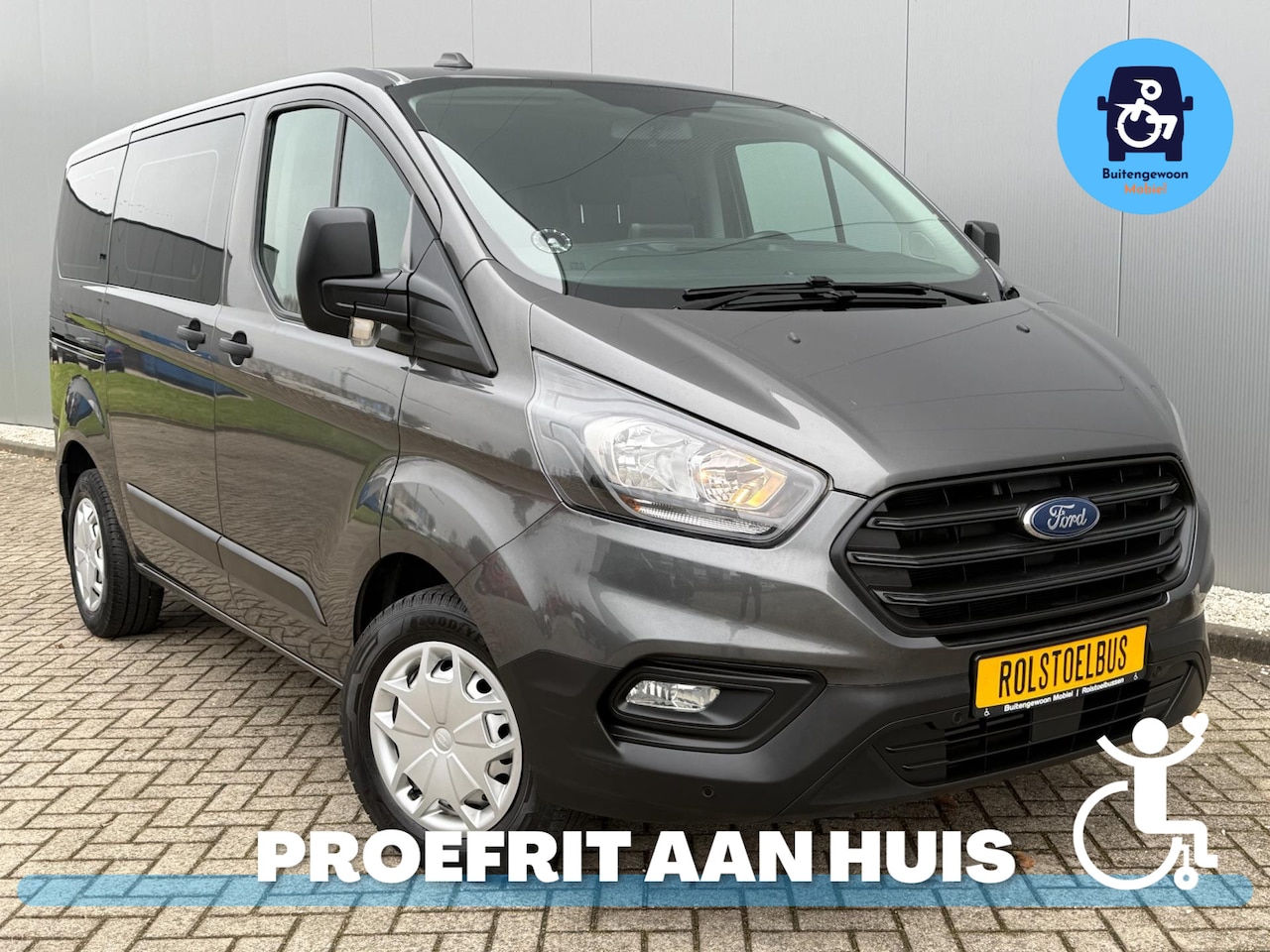 Ford Transit Custom - Rolstoelbus (2020) Airco 4 Persoons Deluxe - AutoWereld.nl