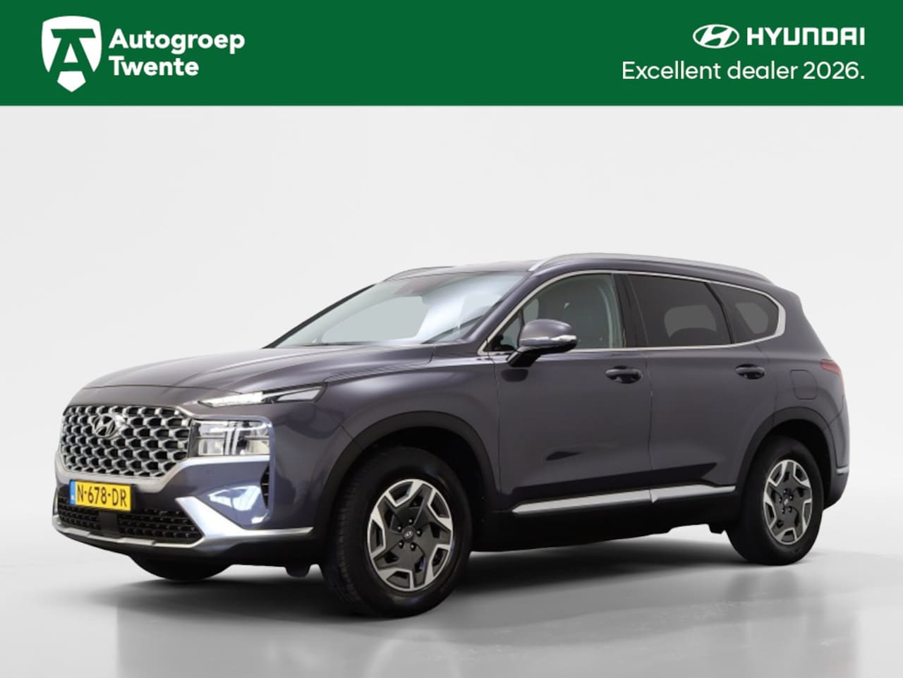 Hyundai Santa Fe - 1.6 T-GDI HEV C Smart| 7 pers.| Afneembare Trekhaak 13-polig | - AutoWereld.nl