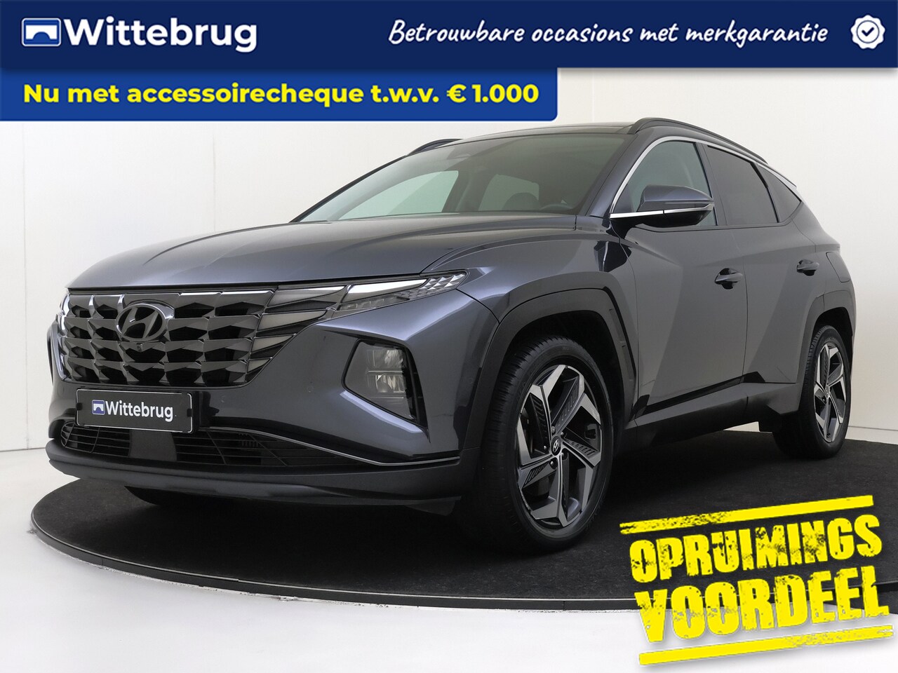 Hyundai Tucson - 1.6 T-GDI HEV Premium Sky | Schuifdak | Carplay | Camera | Full Map Navigatie | - AutoWereld.nl