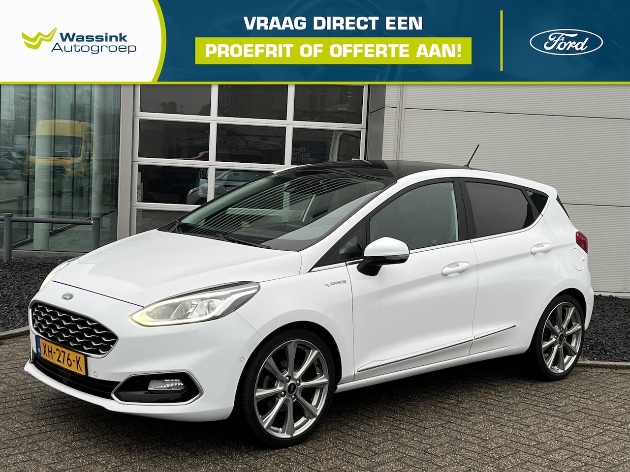 Ford Fiesta - 1.0 EcoBoost 125pk 5dr Vignale | Stoel/ Stuur verwarming | Voorruitverwarming | Panorama d - AutoWereld.nl