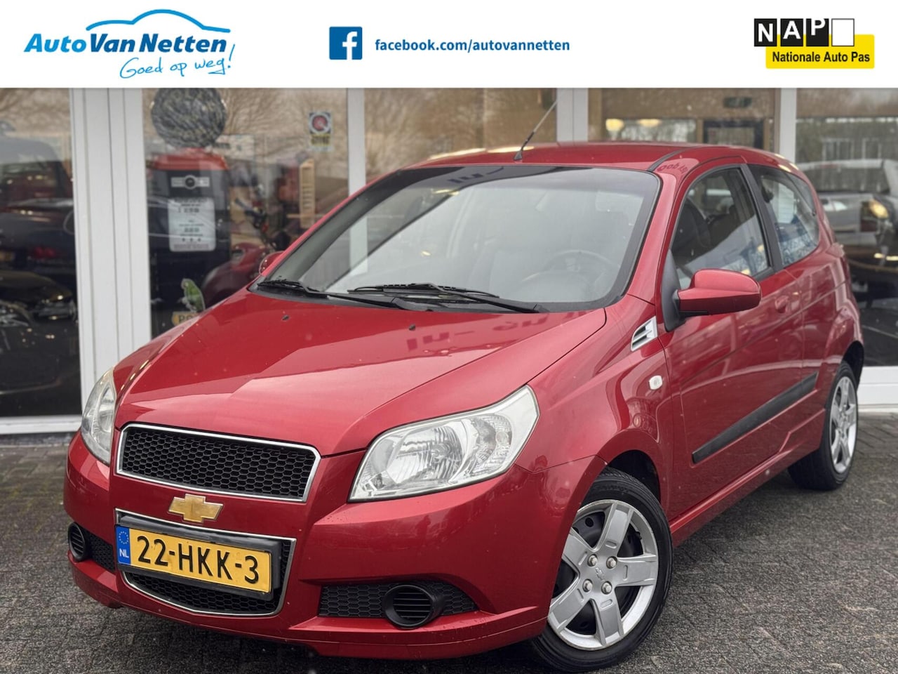 Chevrolet Aveo - 1.2 16V 84pk, LS uitv.,airco,elek pakket,cpv,audio - AutoWereld.nl