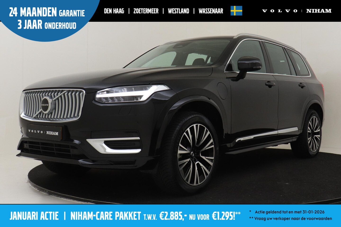 Volvo XC90 - T8 RECHARGE AWD ULTIMATE BRIGHT -PANO.DAK|HARMAN/KARDON|GEVENT.LEDER+MASSAGE|CAMERA|BLIS|H - AutoWereld.nl