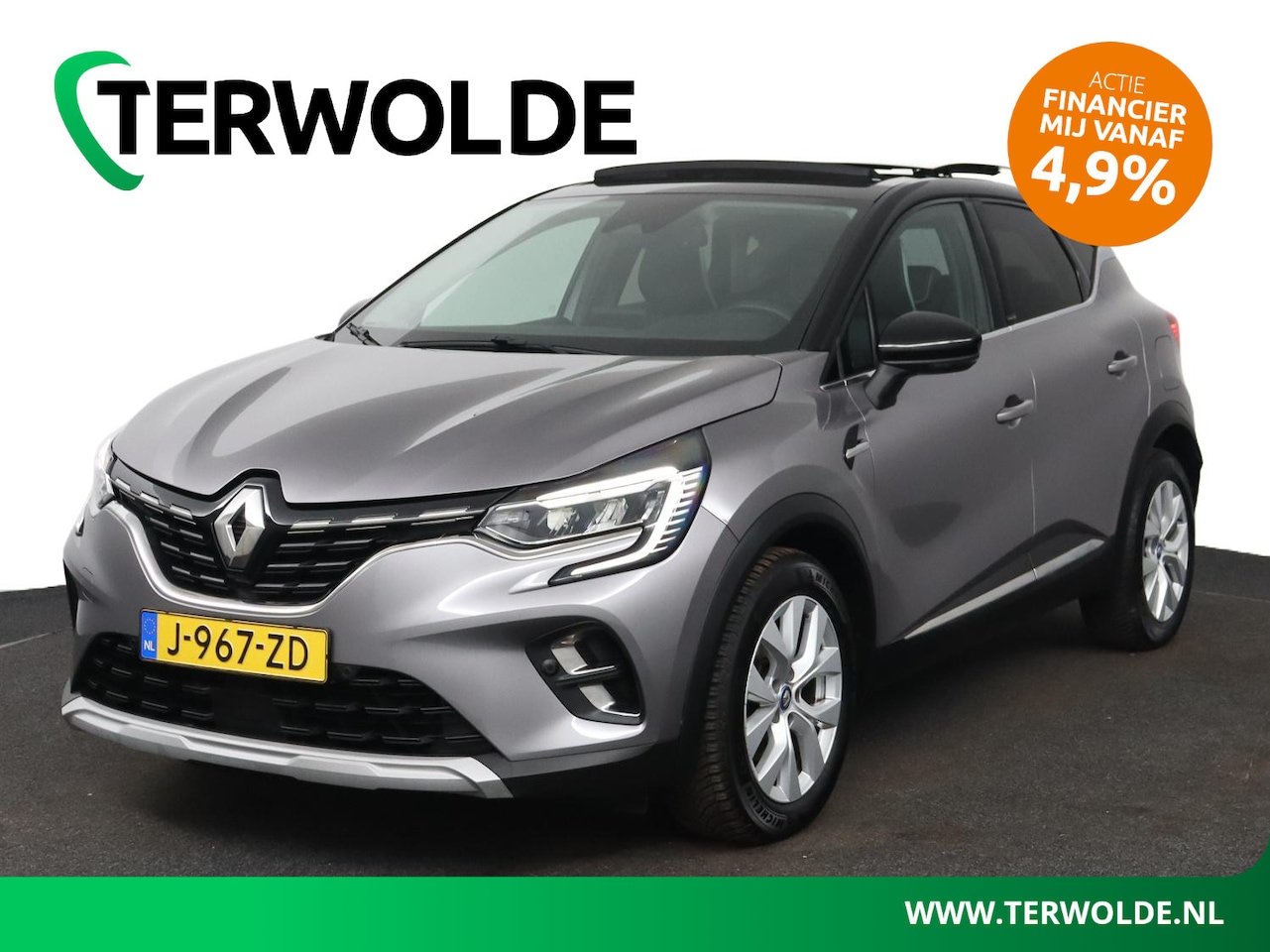 Renault Captur - E-TECH plug-in hybrid 160 Intens | schuif- / kanteldak | groot navi | Parkeercamera | - AutoWereld.nl