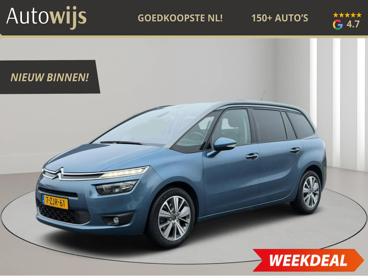 Citroën Grand C4 Picasso - 1.6 e-THP Intensive|7-PERSOONS|CAMERA|PANO|NL AUTO|AUTOMAAT - AutoWereld.nl