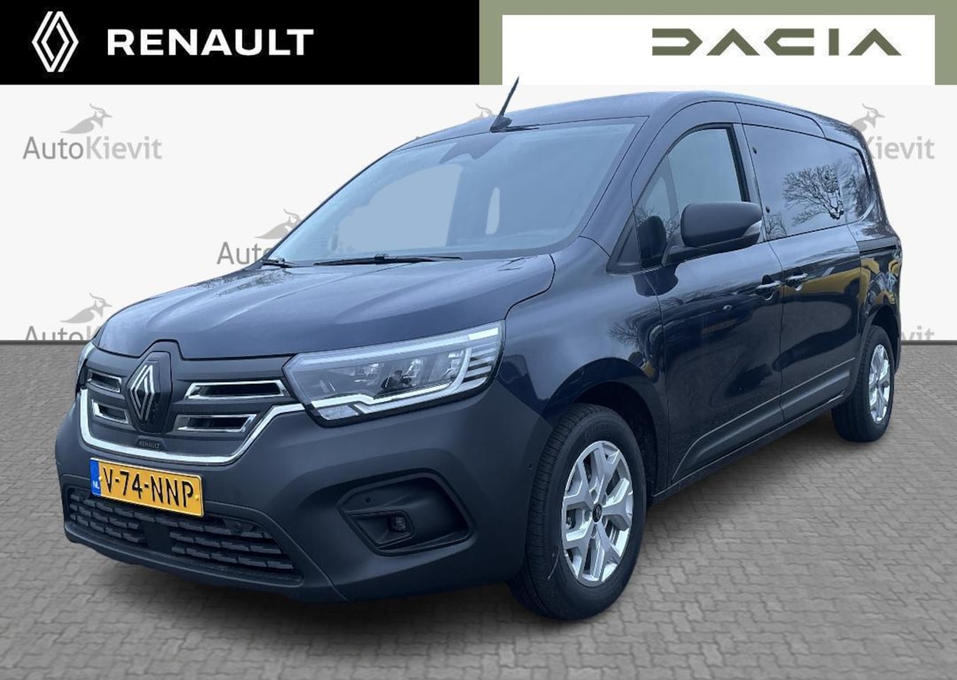 Renault Kangoo E-Tech - Advance L2 44 kWh DC -  EASY LINK navi - 16\" lichtmetalen velgen - achterdeuren met ruite - AutoWereld.nl