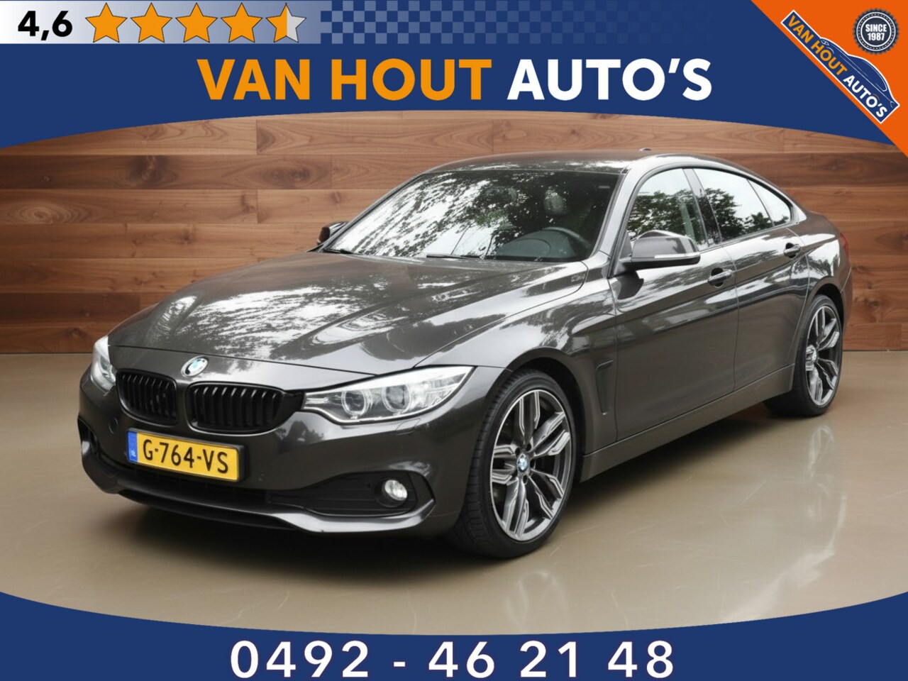 BMW 4-serie Gran Coupé - 418d Executive | AUTOMAAT | LEDER | GR NAVI - AutoWereld.nl