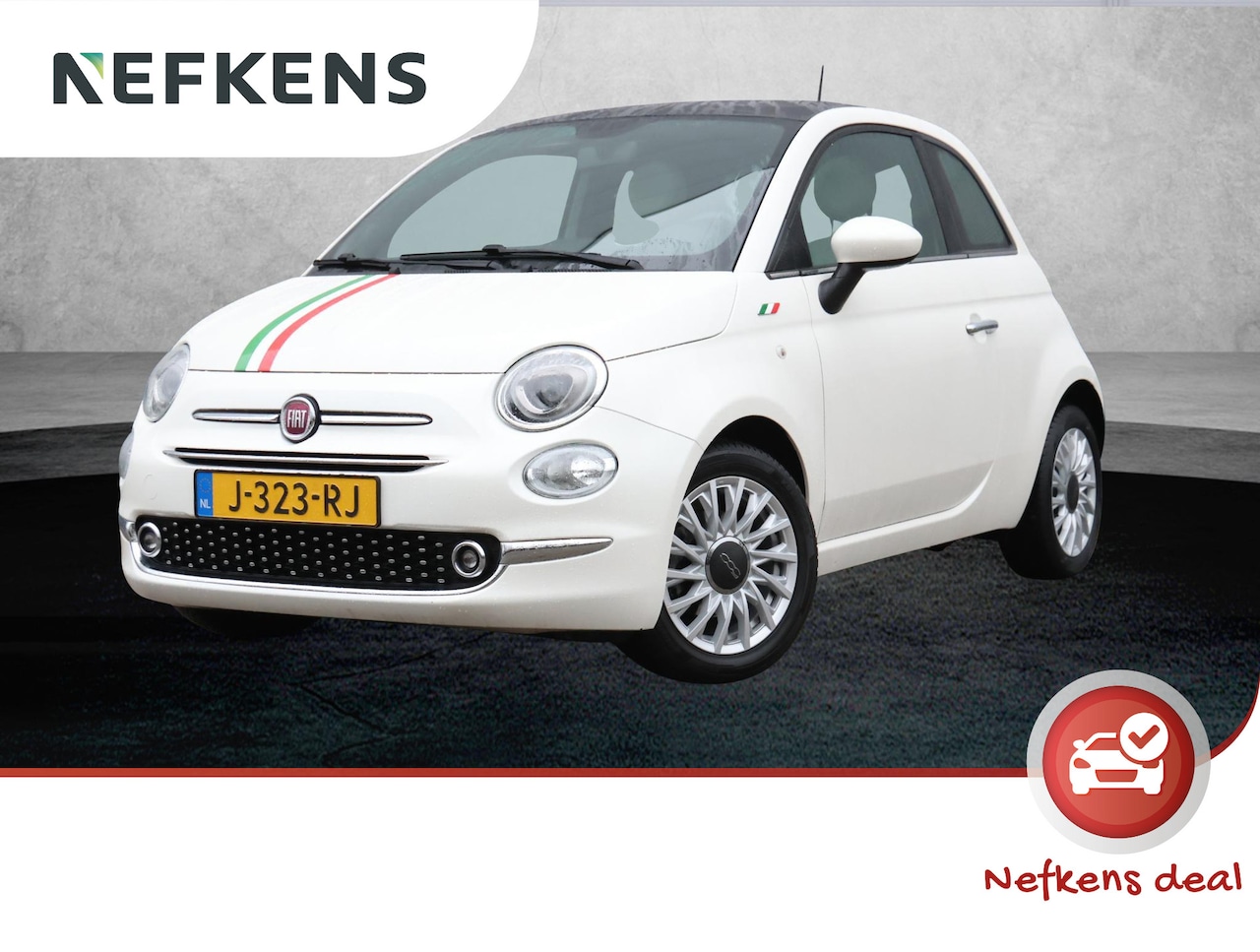 Fiat 500 - 1.0 Hybrid Star | Leder | Apple Carplay/Android Auto | Panoramadak | Parkeersensoren achte - AutoWereld.nl