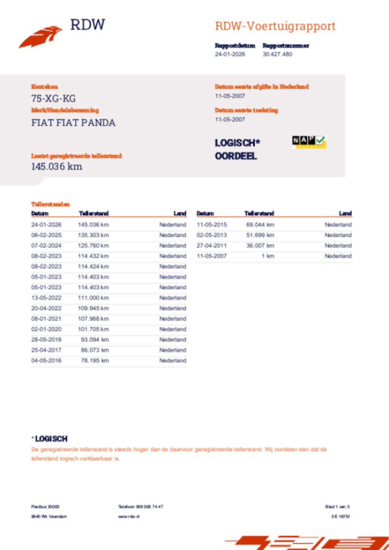 Fiat Panda - 1.2 Dynamic Automaat Airco Parkeer Sensoren Nieuwe Apk nette Auto - AutoWereld.nl