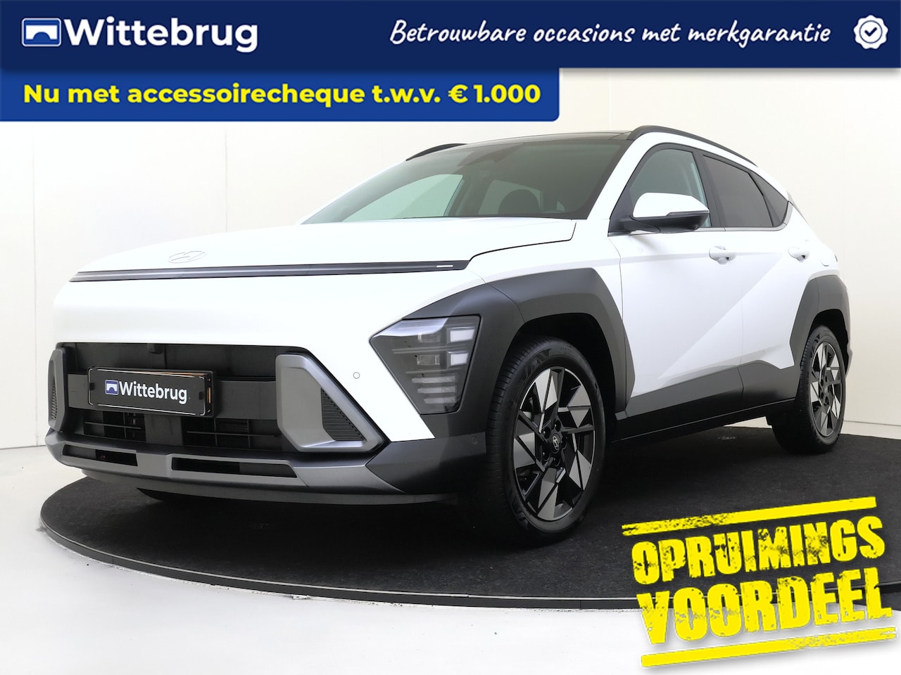 Hyundai Kona - 1.6 GDI HEV Premium Sky PANORAMADAK SCHUIF/KANTEL | LEDER | FULL LED | SMART KEY P4 - AutoWereld.nl