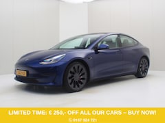 Tesla Model 3 - Performance AWD 486pk 75 kWh FACELIFT [ AUTOPILOT+567KM WLTP+PREMIUM AUDIO ]