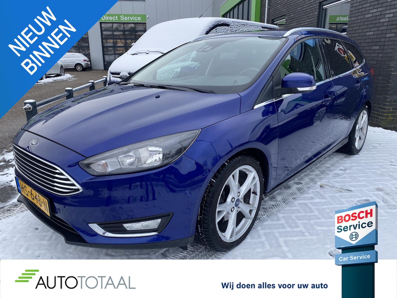 Ford Focus Wagon - 1.0 Titanium Edition KEYLESS - NAV - VERW. VOORRAAM+STOELEN - !! NIEUWE DISTRIBUTIERIEM !! - AutoWereld.nl