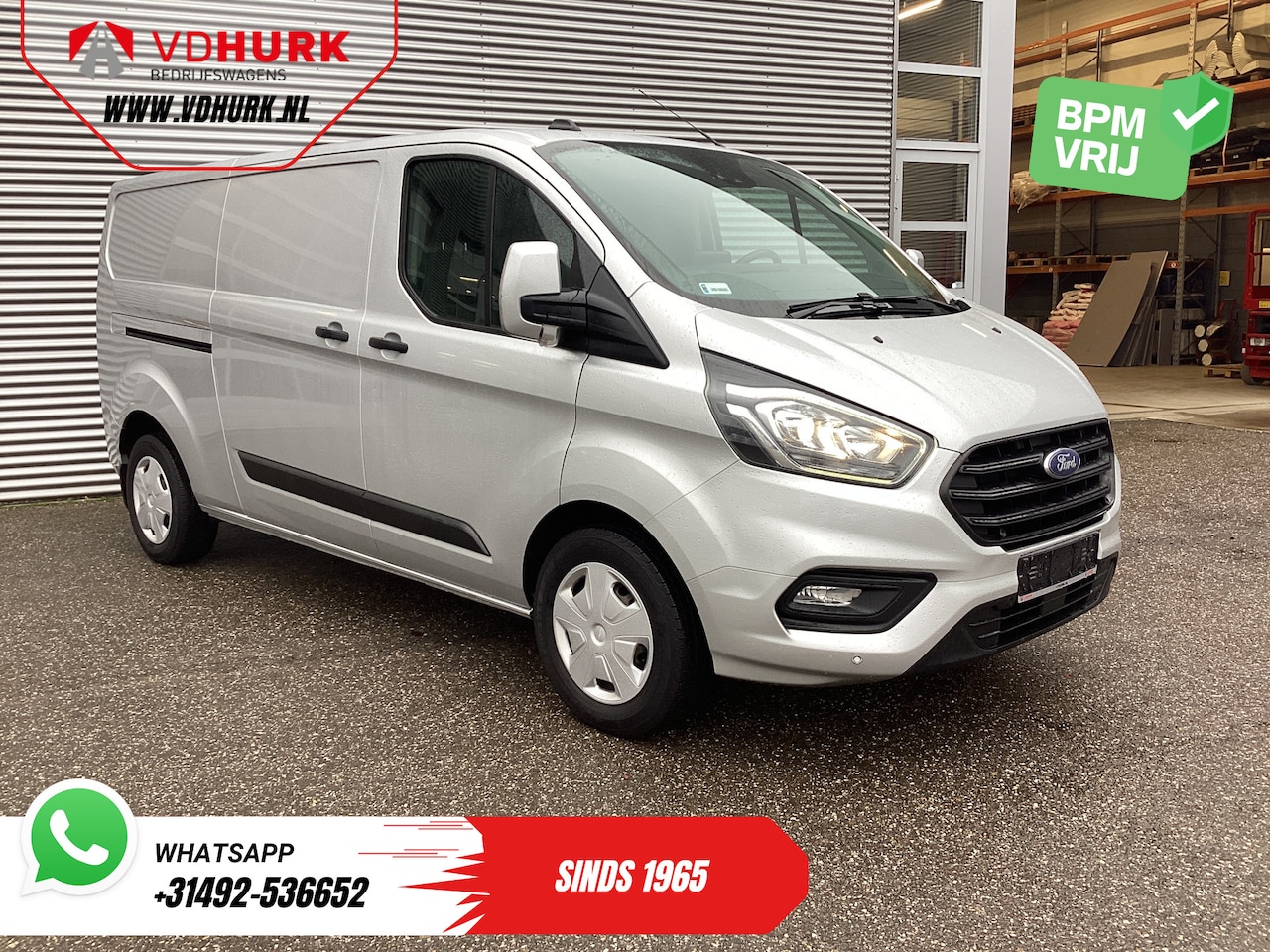 Ford Transit Custom - 2.0 TDCI 130 pk Aut. L2 Carplay/ Airco/ Cruise/ Camera/ PDC V+A/ DAB - AutoWereld.nl