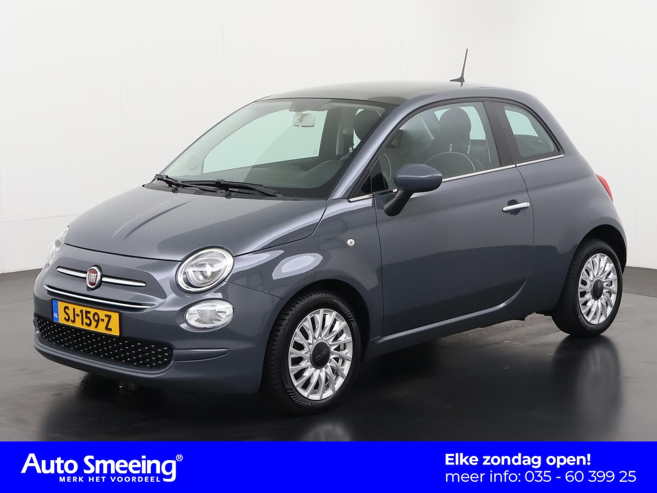 Fiat 500 - 0.9 TwinAir Turbo Lounge Automaat | Panoramadak | Navigatie | Zondag Open! - AutoWereld.nl
