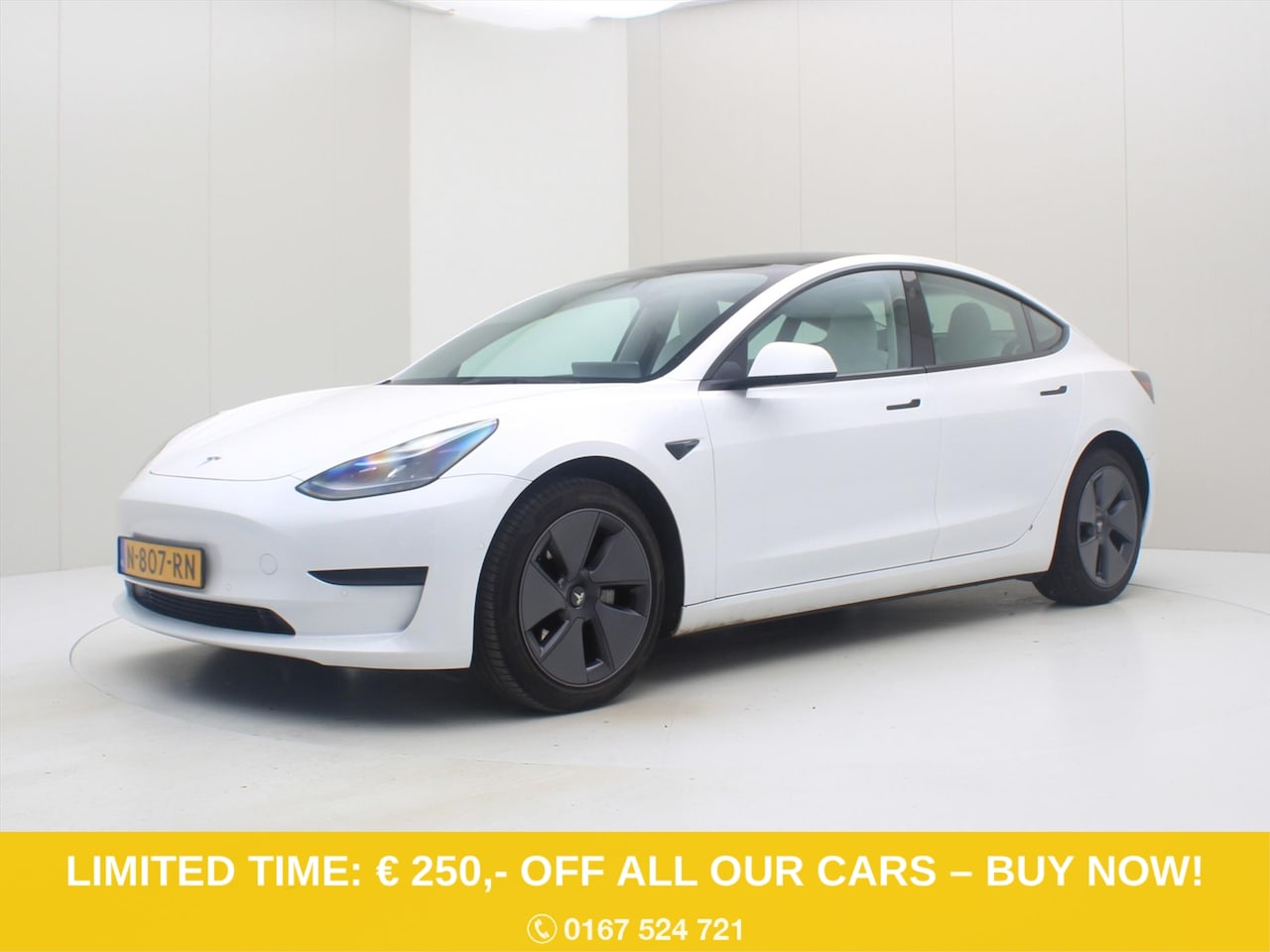Tesla Model 3 - Standard RWD Plus FACELIFT [ WIT LEDER+LFP ACCU+WARMTEPOMP+AUTOPILOT+60 kWh+PREMIUM AUDIO - AutoWereld.nl