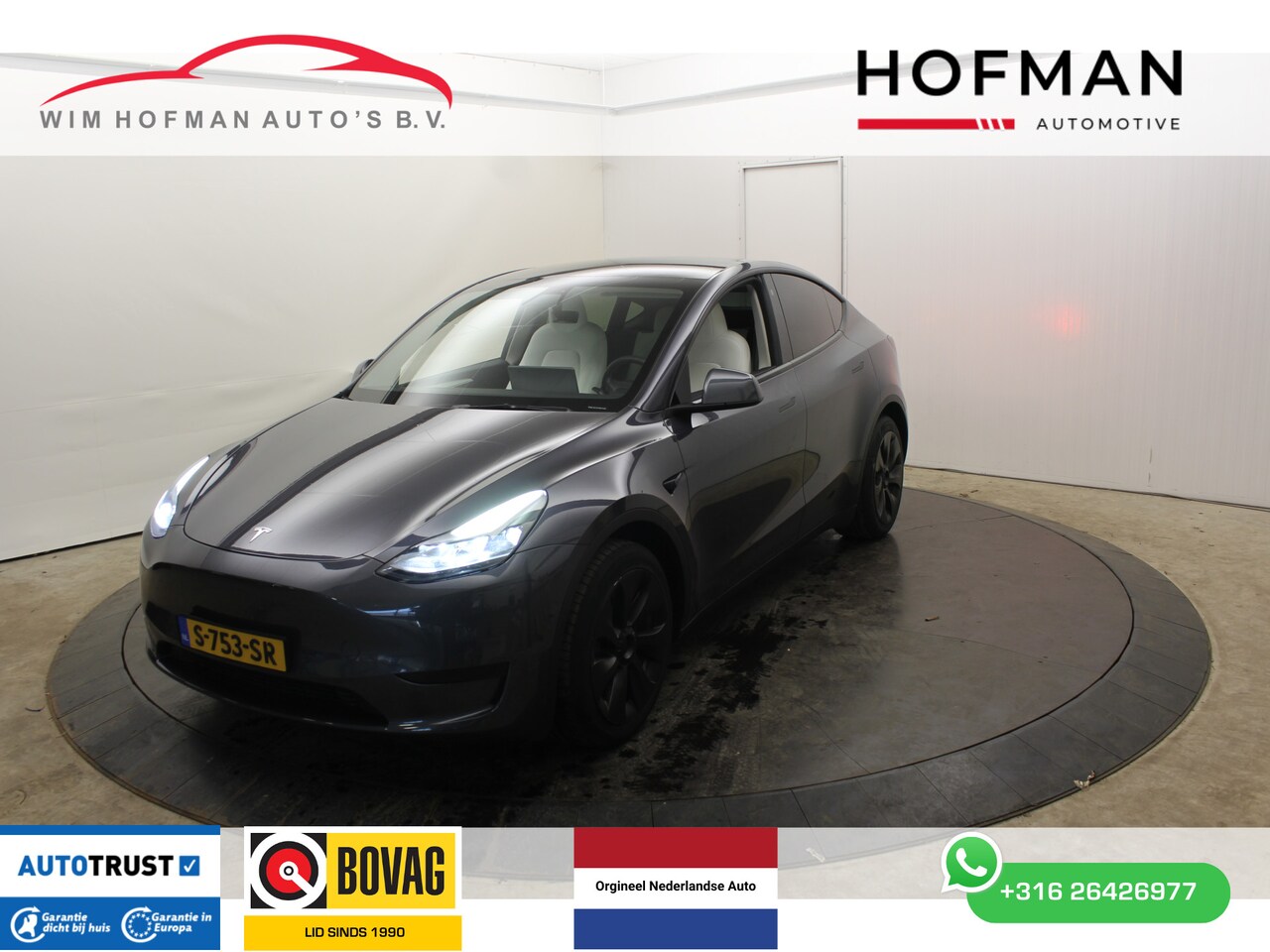Tesla Model Y - RWD 58 kWh 455 Km bereik Autopilot Panodak Camera - AutoWereld.nl